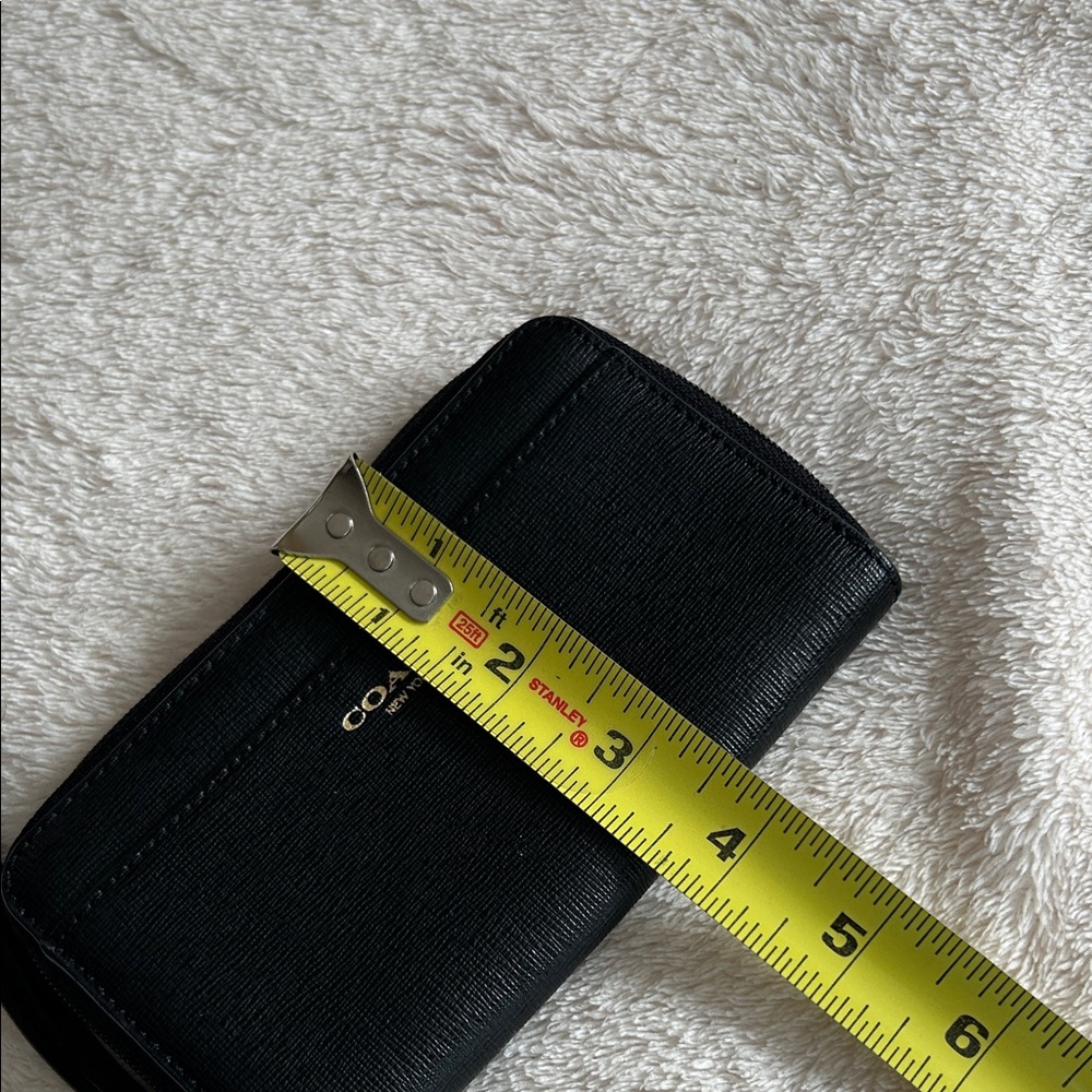 Coach Black Leather Wristlet - Picture 7 of 8